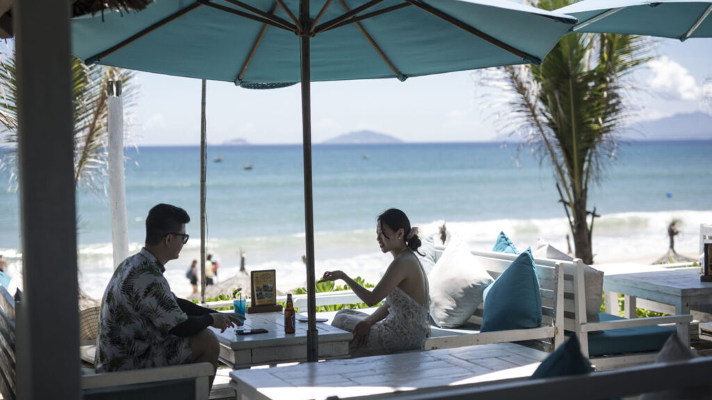 An Bang Beach near Hoi An on a sunny day 