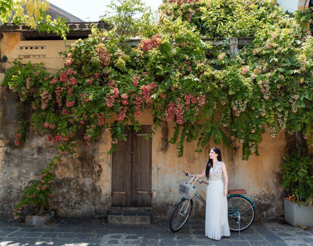 Cycling from Hoi An Historic Hotel to Hoi An Ancient Town on a peaceful morning
